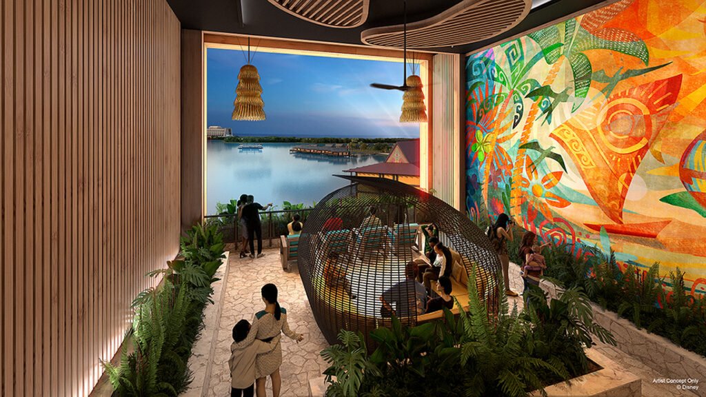 Artist rendering of the terrace garden inspired by the islands of Hawai'i. The tower will feature four distinctly themed terrace gardens for members and guests to enjoy.